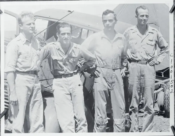 Framed Print : Thomas McGuire with Other Ace Fighter Pilots Framed Print : Thomas McGuire with Other Ace Fighter Pilots