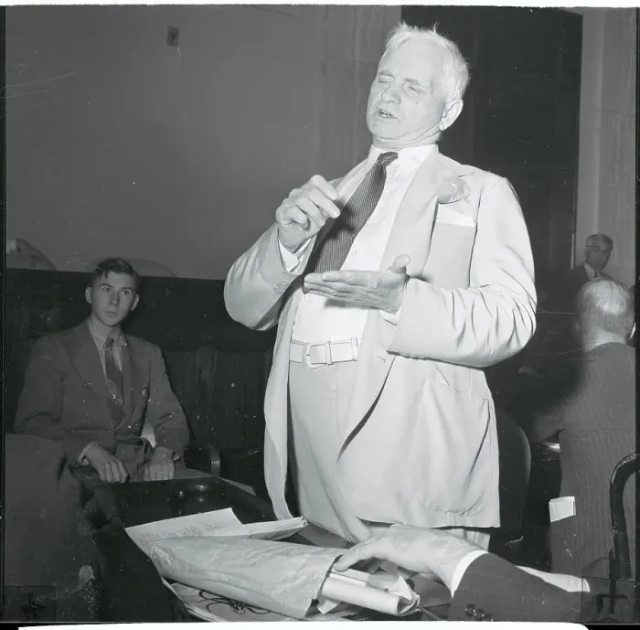 Framed Print : Thomas P. Gore Speaking Framed Print : Thomas P. Gore Speaking