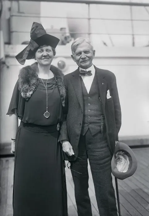 Framed Print : Thomas R. Marshall and Wife Framed Print : Thomas R. Marshall and Wife