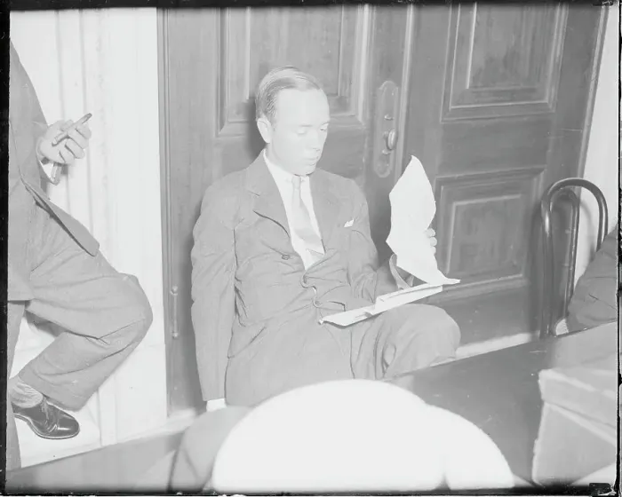 Framed Print : Thomas S. Lamont Appearing in Court Framed Print : Thomas S. Lamont Appearing in Court