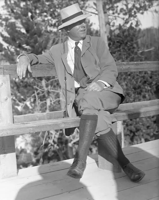 Framed Print : Thomas W. Lamont Relaxing on Balcony Framed Print : Thomas W. Lamont Relaxing on Balcony
