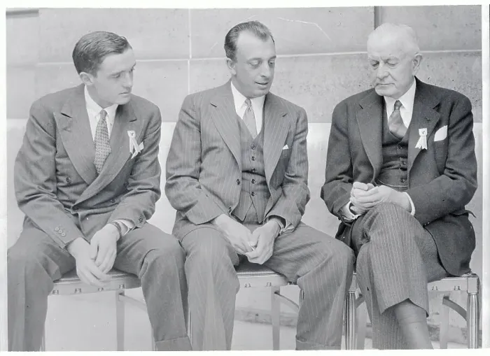 Framed Print : Thomas Watson and Others Sitting in Photograph Framed Print : Thomas Watson and Others Sitting in Photograph