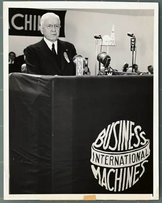 Framed Print : Thomas Watson Standing at Podium Framed Print : Thomas Watson Standing at Podium