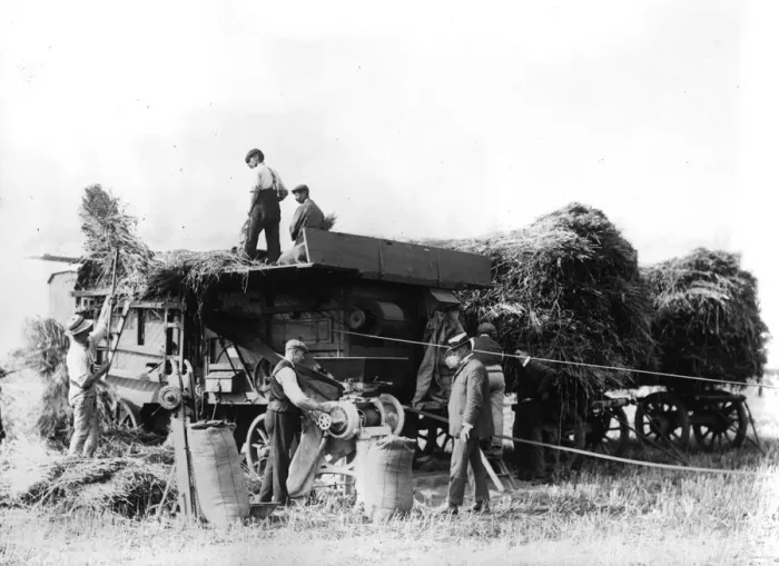 Framed Print : Threshing Machine Framed Print : Threshing Machine