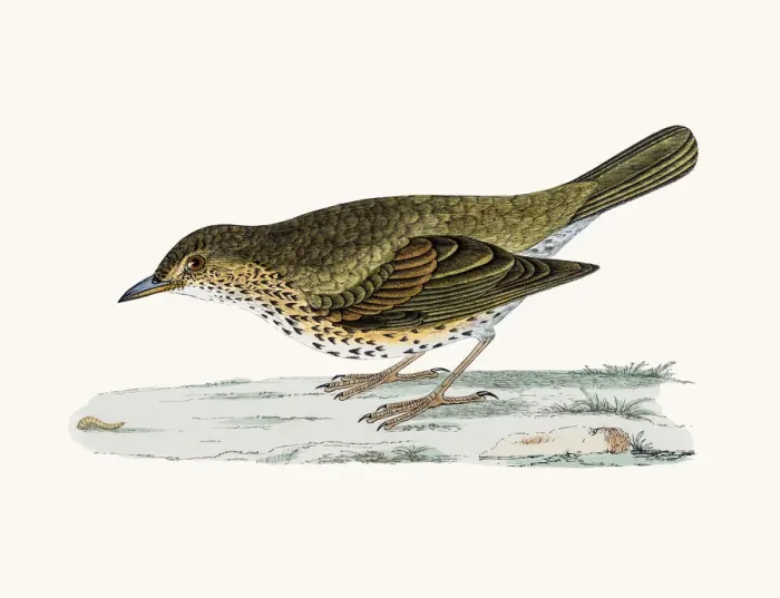 Framed Print : Thrush bird Framed Print : Thrush bird