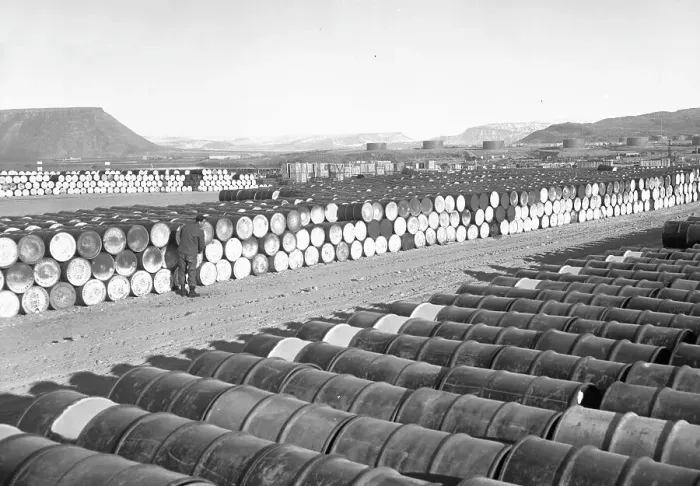 Framed Print : Thule Air Base Storage Yard Framed Print : Thule Air Base Storage Yard
