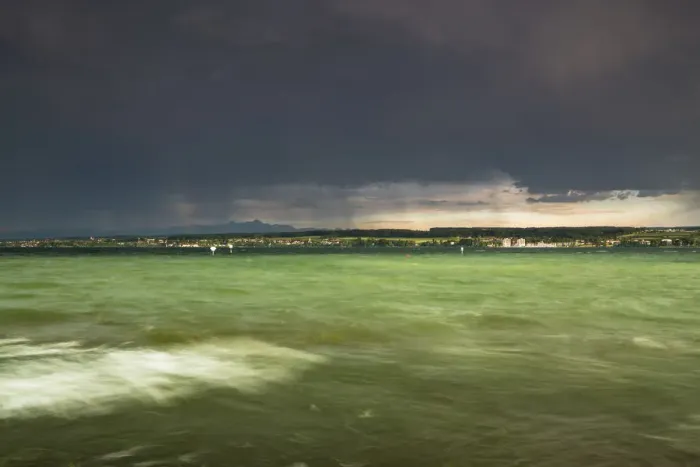 Framed Print : Thunderstorm and high waves at the Horn outdoor pool, rainbow over Lake Constance, Konstanz, Baden-Wuerttemberg, Germany Framed Print : Thunderstorm and high waves at the Horn outdoor pool, rainbow over Lake Constance, Konstanz, Baden-Wuerttemberg, Germany