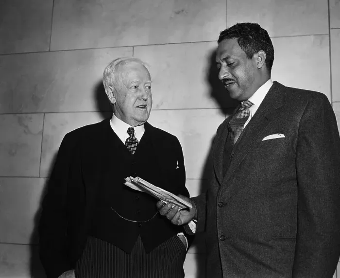 Framed Print : Thurgood Marshall and John Davis Framed Print : Thurgood Marshall and John Davis