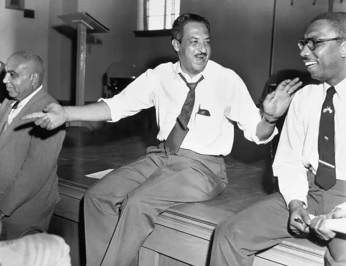 Framed Print : Thurgood Marshall Seated And Talking Framed Print : Thurgood Marshall Seated And Talking