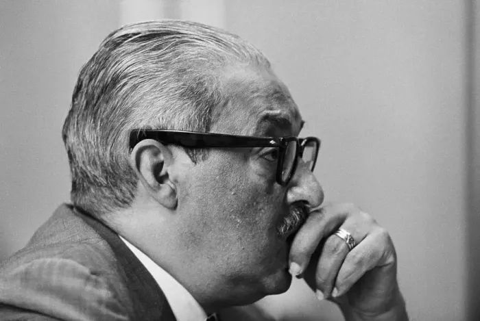 Framed Print : Thurgood Marshall During Supreme Court Nomination Hearings Framed Print : Thurgood Marshall During Supreme Court Nomination Hearings