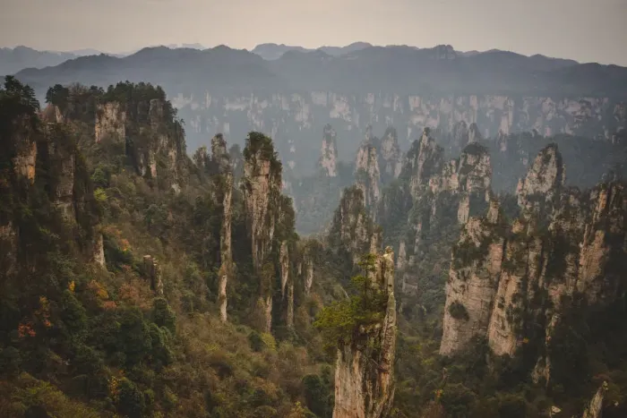 Framed Print : Tianzishan scenic area, China Framed Print : Tianzishan scenic area, China