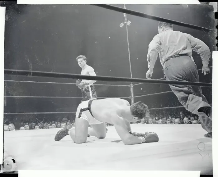 Framed Print : Tiberio Mitri After a Knock Out Framed Print : Tiberio Mitri After a Knock Out