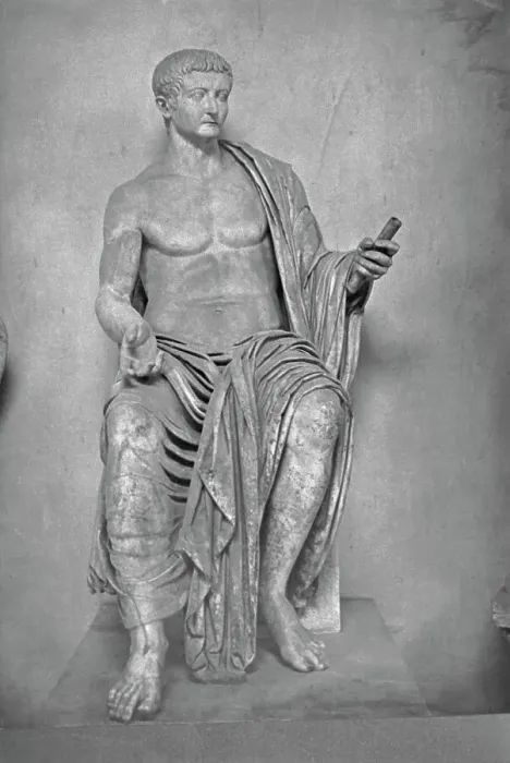 Framed Print : Tiberius Wearing Overlapping Robe Framed Print : Tiberius Wearing Overlapping Robe