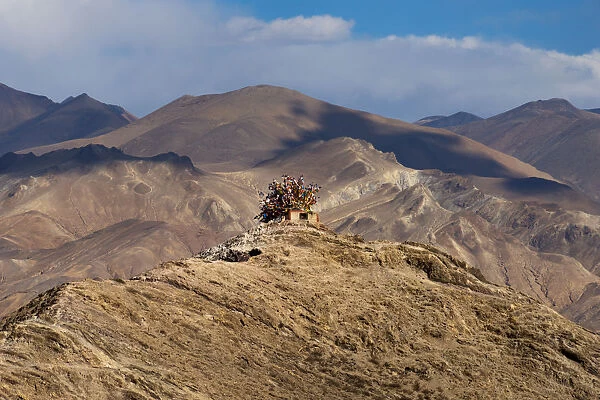 A Tibetan building on the mountain