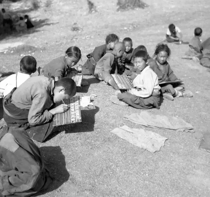 Framed Print : Tibetan Refugee Children Framed Print : Tibetan Refugee Children