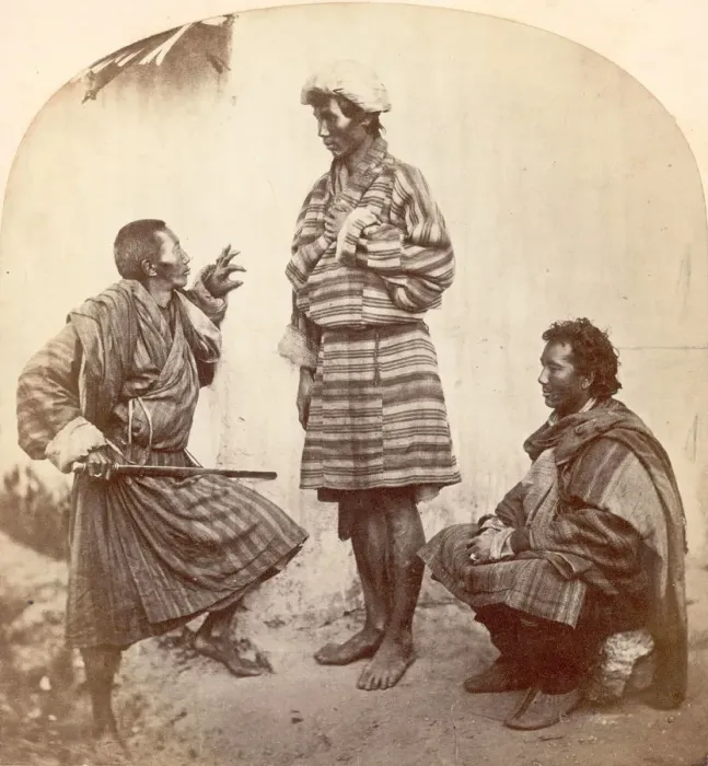 Framed Print : Tibetans In Bhutan Framed Print : Tibetans In Bhutan
