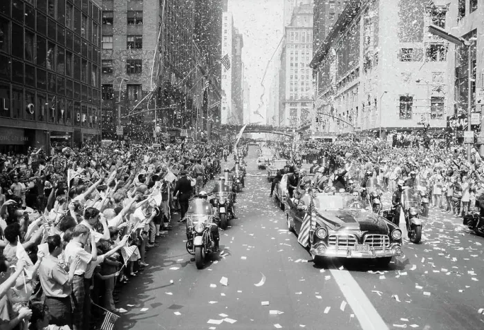 Framed Print : Ticker Tape Parade for Astronauts Framed Print : Ticker Tape Parade for Astronauts