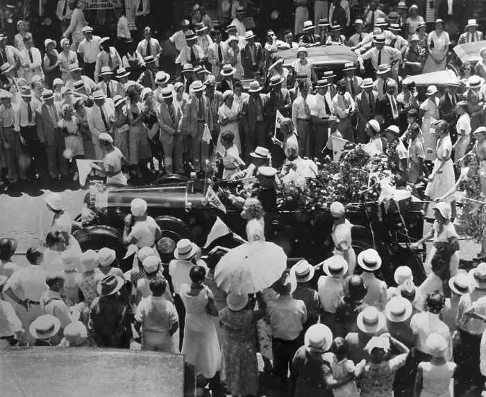 Framed Print : Ticker Tape Parade for Babe Didrikson Framed Print : Ticker Tape Parade for Babe Didrikson