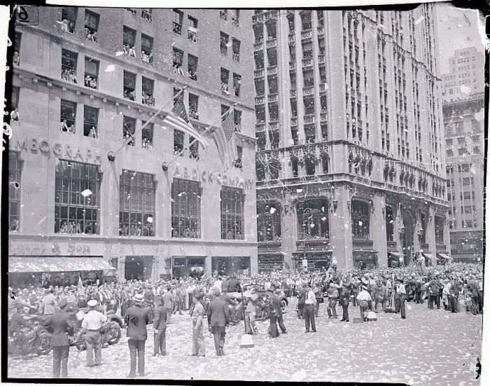 Framed Print : Ticker Tape Parade for Howard Hughes Framed Print : Ticker Tape Parade for Howard Hughes