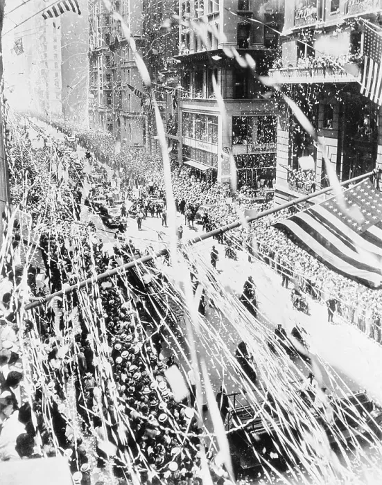 Framed Print : Ticker Tape Parade for Howard Hughes in New York Framed Print : Ticker Tape Parade for Howard Hughes in New York