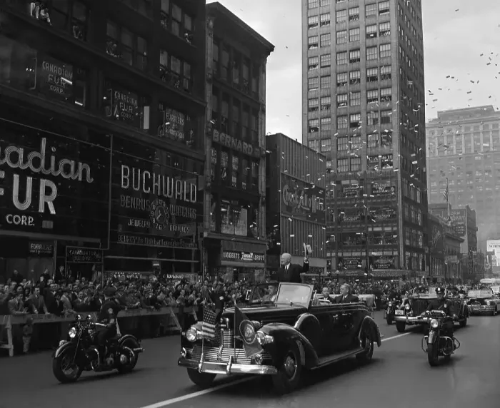Framed Print : Ticker Tape Parade For Truman Framed Print : Ticker Tape Parade For Truman