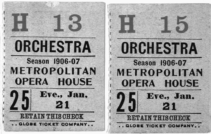 Framed Print : Ticket To The Metropolitan Opera House Framed Print : Ticket To The Metropolitan Opera House