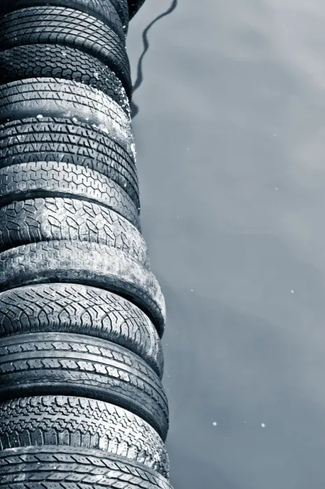 Framed Print : Tied Up. Stack of tyres Framed Print : Tied Up. Stack of tyres