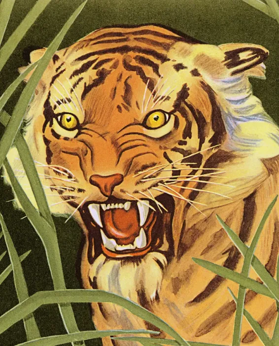 Framed Print : Tiger in the Grass Framed Print : Tiger in the Grass
