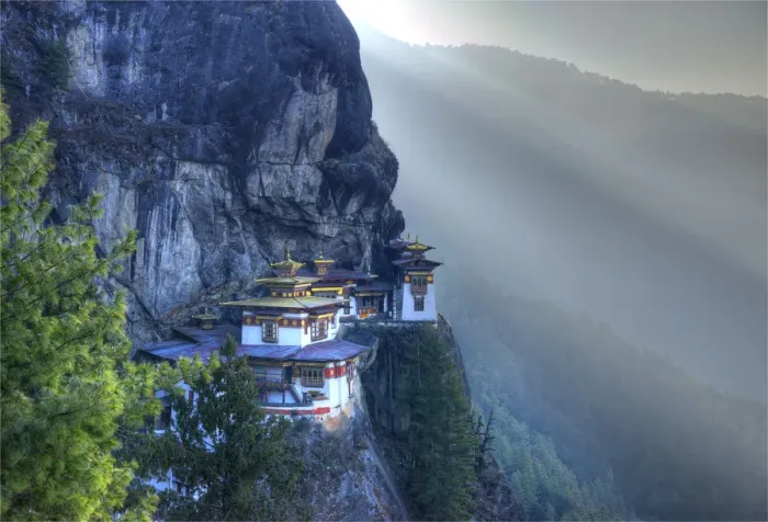 Framed Print : Tigers nest, Kingdom of Bhutan, Eastern Himalayas