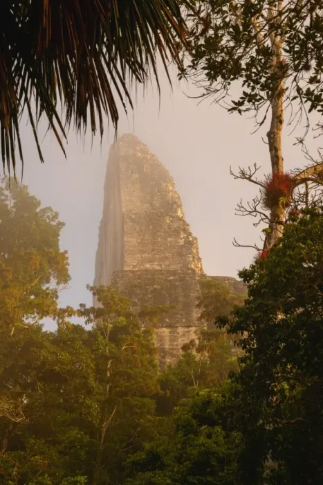 Framed Print : Tikal temple sunrise, Guatemala