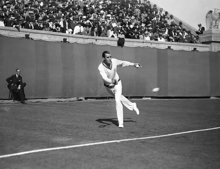 Framed Print : Bill Tilden In Tennis Action Framed Print : Bill Tilden In Tennis Action