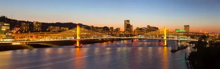 Framed Print : Tilikum Crossing at Dusk Framed Print : Tilikum Crossing at Dusk