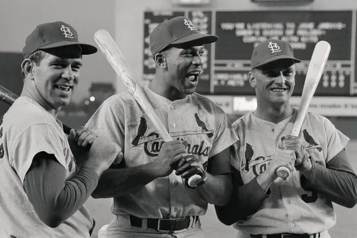 Framed Print : Tim McCarver, Orlando Cepeda, and Roger Maris