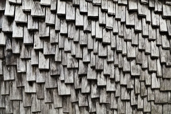 Framed Print : Timber shingles Framed Print : Timber shingles