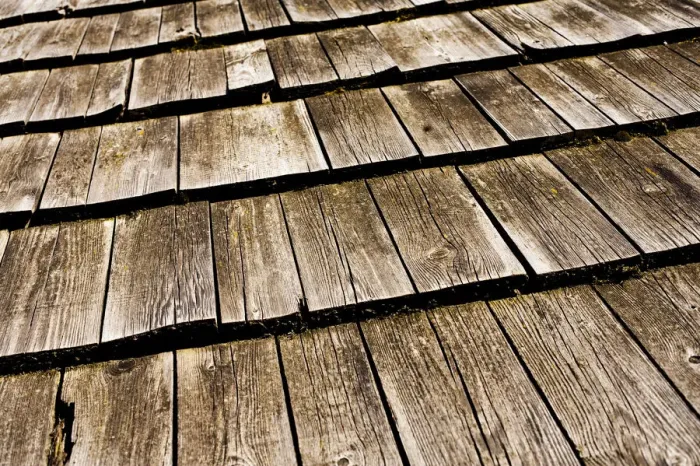Framed Print : Timber shingles Framed Print : Timber shingles