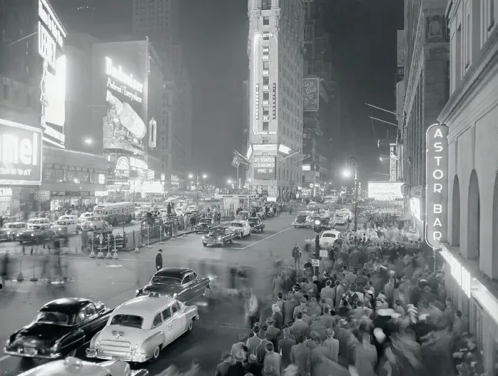 Framed Print : Times Square on Election Night, 1952 Framed Print : Times Square on Election Night, 1952