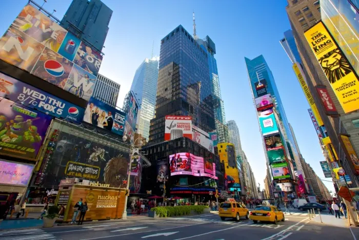 Framed Print : Times Square in the morning, Manhattan, New York Framed Print : Times Square in the morning, Manhattan, New York