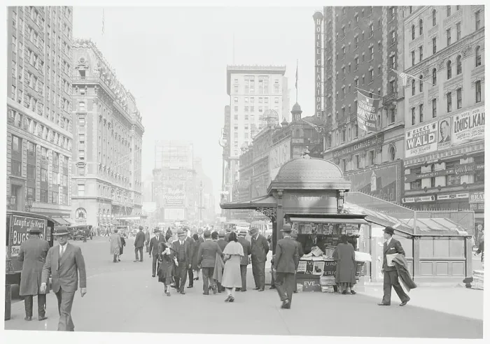 Framed Print : Times Square, October 1930 Framed Print : Times Square, October 1930