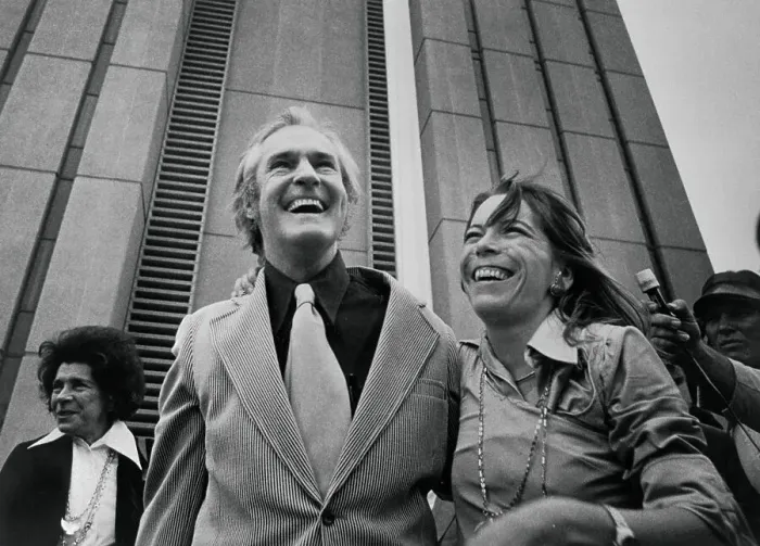 Framed Print : Timothy Leary and Wife Leaving Federal Correctional Center Framed Print : Timothy Leary and Wife Leaving Federal Correctional Center