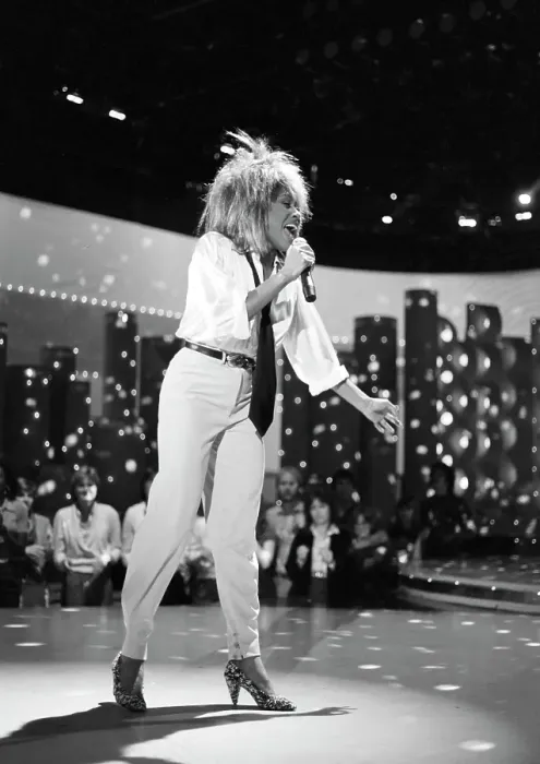 Framed Print : Tina Turner Performs On A TV Show Framed Print : Tina Turner Performs On A TV Show
