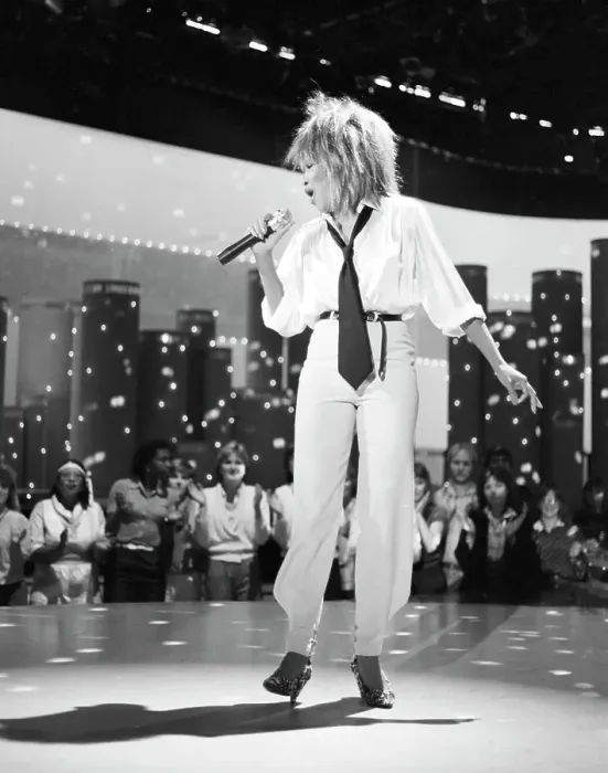 Framed Print : Tina Turner Performs On A TV Show