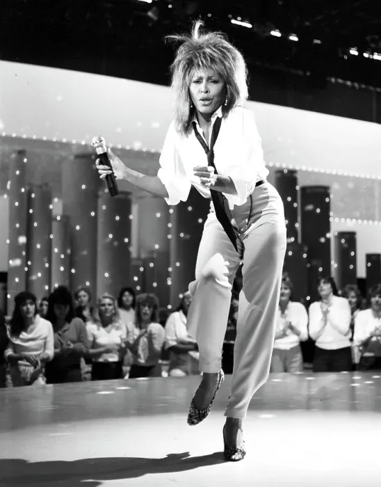 Framed Print : Tina Turner Performs On A TV Show