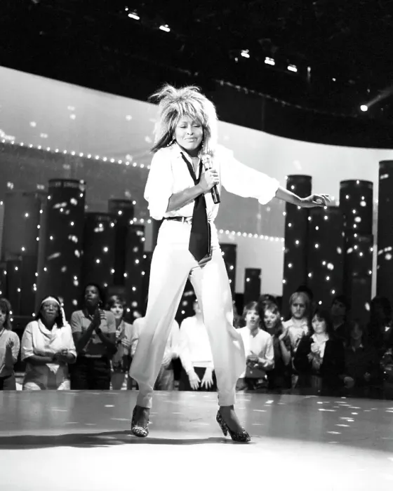 Framed Print : Tina Turner Performs On A TV Show