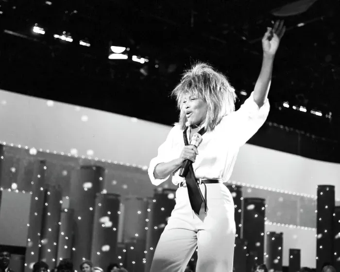 Framed Print : Tina Turner Performs On A TV Show Framed Print : Tina Turner Performs On A TV Show