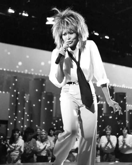 Framed Print : Tina Turner Performs On A TV Show