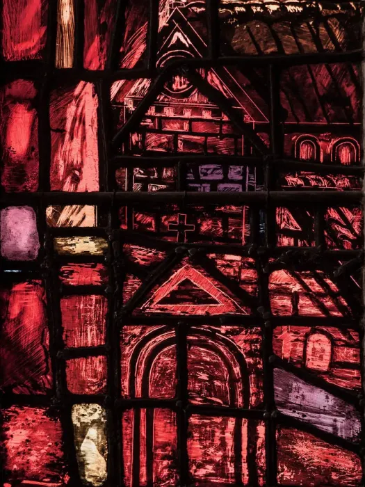 Framed Print : Tinted window, Manchester cathedral Framed Print : Tinted window, Manchester cathedral