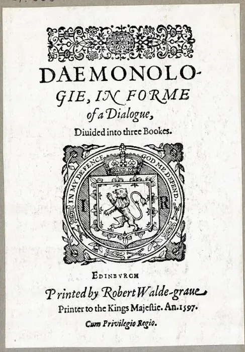 Framed Print : Title Page Of Daemonology
