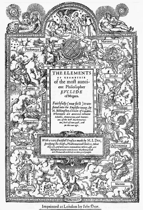 Framed Print : Title Page of Euclids Elements of Geometry Framed Print : Title Page of Euclids Elements of Geometry