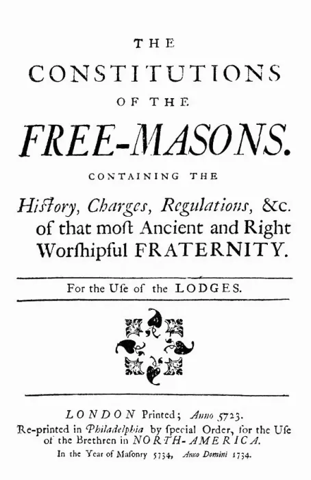 Framed Print : Title Page of the Freemason Constitution Framed Print : Title Page of the Freemason Constitution