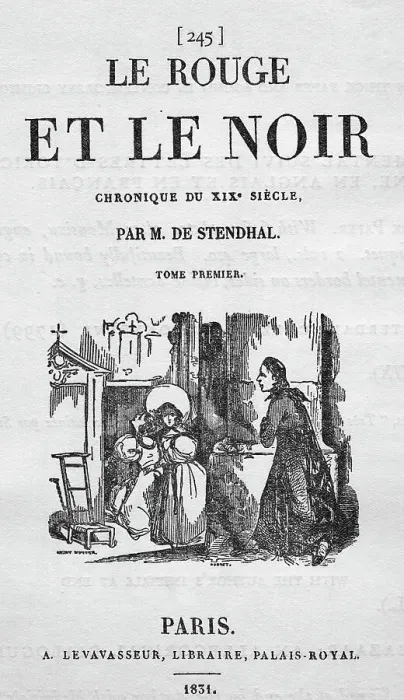 Framed Print : Title Page From Le Rouge Et Le Noir Framed Print : Title Page From Le Rouge Et Le Noir